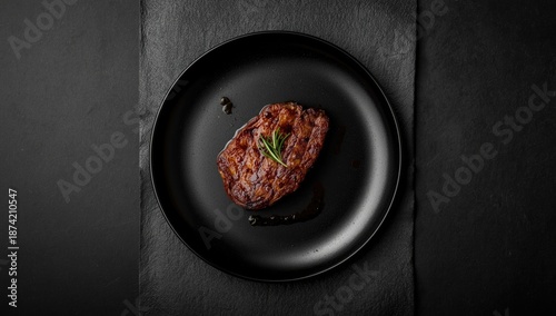 Close-up of a medium rare b...