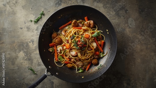 Colorful mixed vegetable an...
