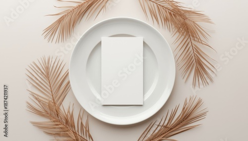 Vertical blank card set on ...