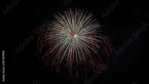 Bright fireworks bursting i...