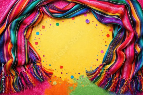 Vibrantly patterned Mexican...