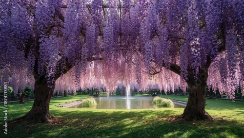 Ancient wisteria structure ...