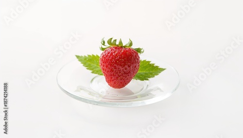 Fresh ripe strawberry with ...