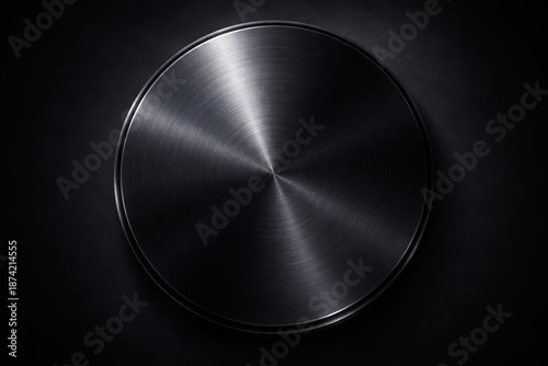 Brushed metal texture on a ...