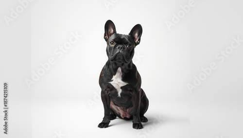 Small brindle French bulldo...