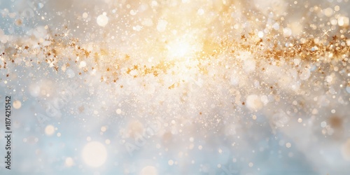 Sparkling gold glitter surf...