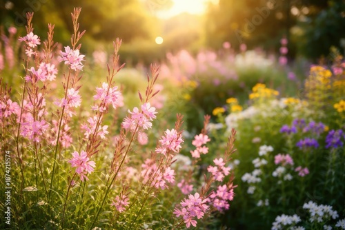 Spring garden display with ...