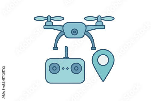 Drone technology and remote control in aerial navigation activity