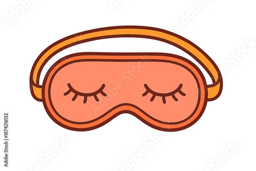 Sleep mask design used for rest and relaxation during sleep, available in different colors and styles to suit individual preferences
