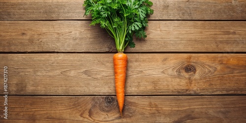 Fresh organic carrot with g...