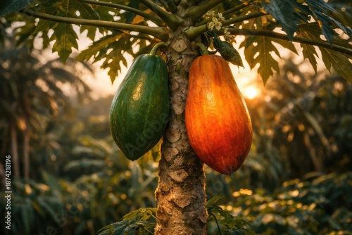 Naturally producing papaya ...