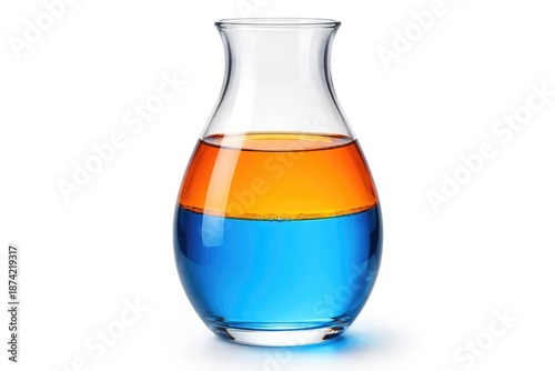 Glass vase filled with two ...