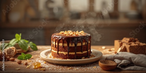 Almond and caramel flavored...