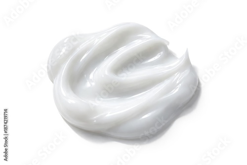 White gel with a thick text...
