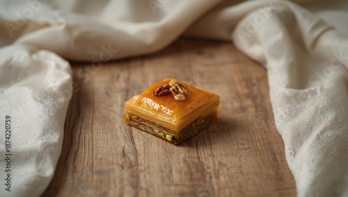 Traditional baklava with nu...