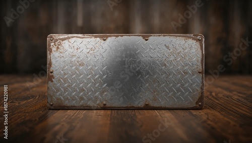 Old metal surface with dist...