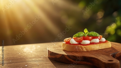 Vegetarian bruschetta featu...