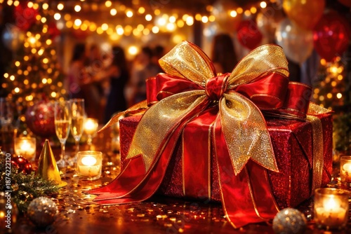 Seasonal party featuring a ...