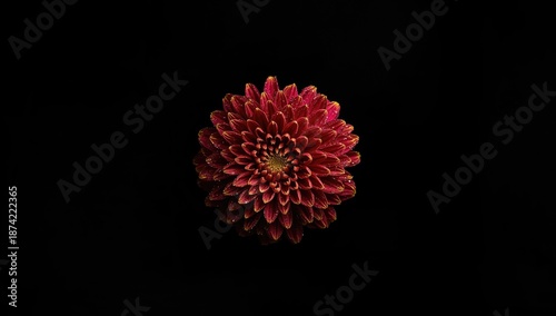 A vibrant chrysanthemum in ...