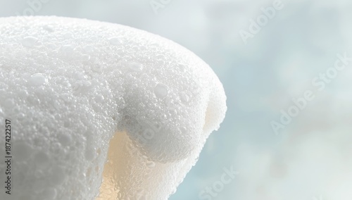 White foam texture employed as a UI backdrop for digital interfaces, focusing on clarity and simplicity