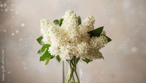 White lilac arrangement on ...