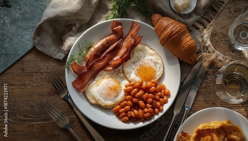 Traditional English breakfa...