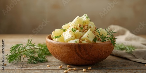Rustic-style potato salad f...