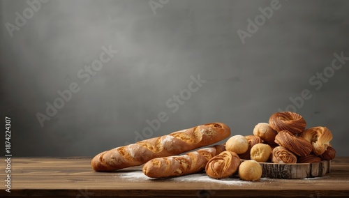 Collection of baked goods o...