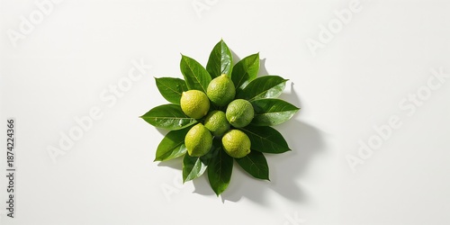 Kaffir lime featuring leave...