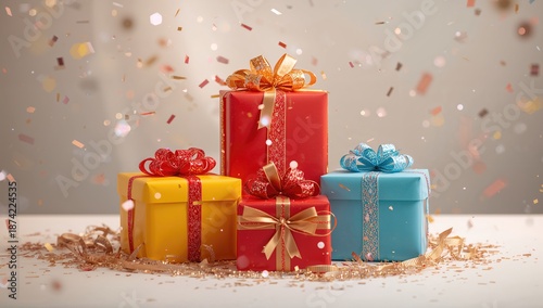 Festive gift packages with ...