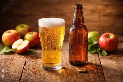 Cold hard apple cider bever...