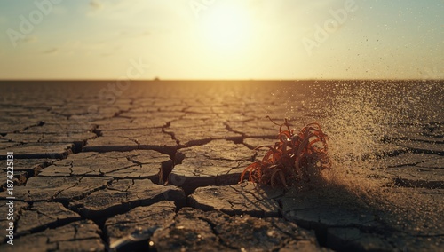 Soybean plants suffering fr...