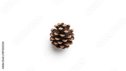 Brown pine cone with comple...