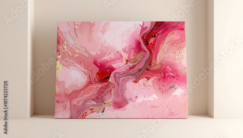 Colorful oil and acrylic pa...