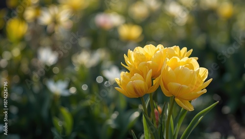 Blooming double early tulip...