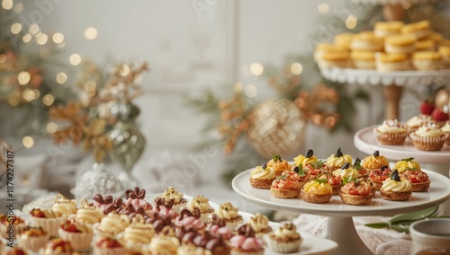 Small finger foods arranged...