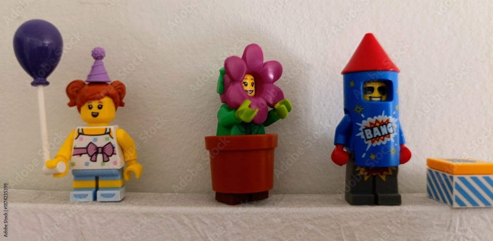 Naklejka premium Lego Comemoração de Aniversário