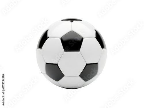 Wallpaper Mural Black and white soccer ball isolated on transparent background Torontodigital.ca