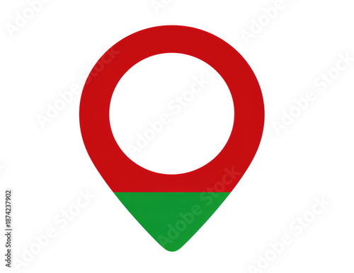 Free Download Red Circle With Green Bottom Section - GFXLoad