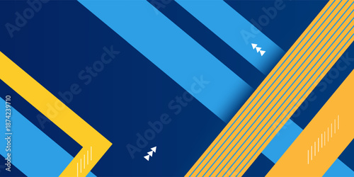 Blue orange gradient modern business abstract background. Vector illustration design for presentation, banner, cover, web, flyer, card, poster, wallpaper, texture, slide, magazine