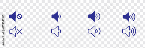 Speaker icon logo design. volume sign and symbol. loudspeaker icon. sound symbol