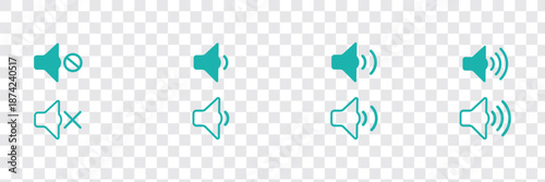 Speaker icon logo design. volume sign and symbol. loudspeaker icon. sound symbol