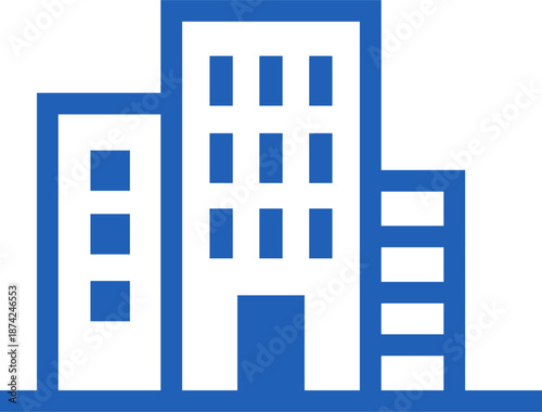 Building Icon – Property Structure Line Vector