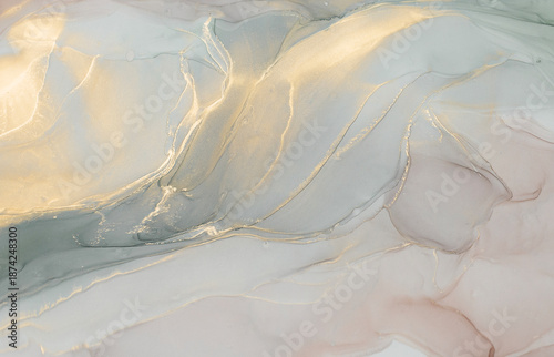Abstract alcohol ink texture in pastel toned