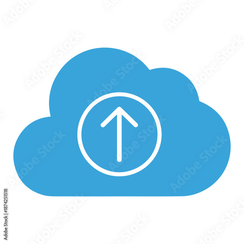 cloud download data storage icon