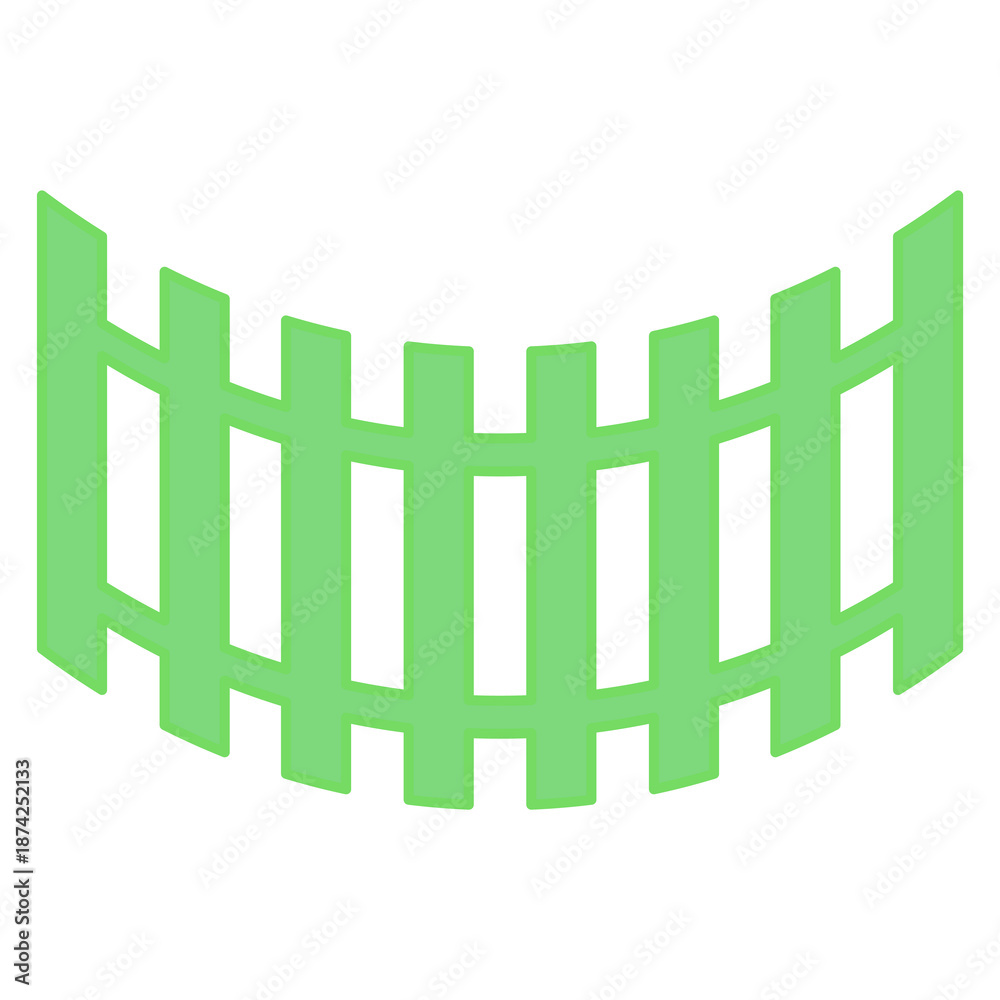 Fototapeta premium garden fence illustration