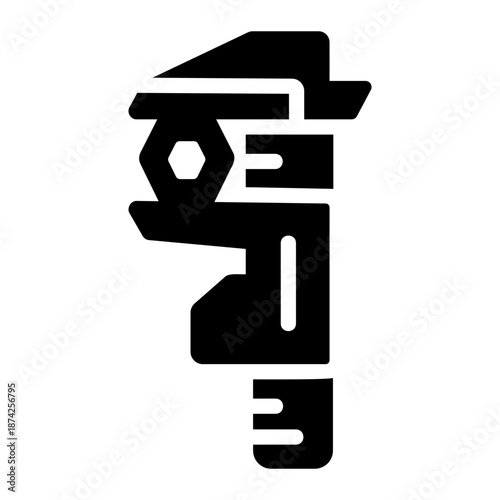 Measuring caliper Solid icon