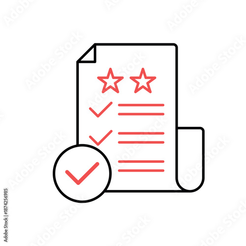 Icon a regulatory compliance and law enforcement, isolated against a clean background.