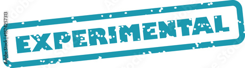 Grungy experimental stamp on white