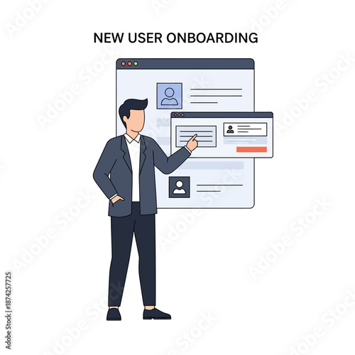 Professional guides new users through a seamless digital onboarding process, demonstrating online registration and account setup for an intuitive user experience